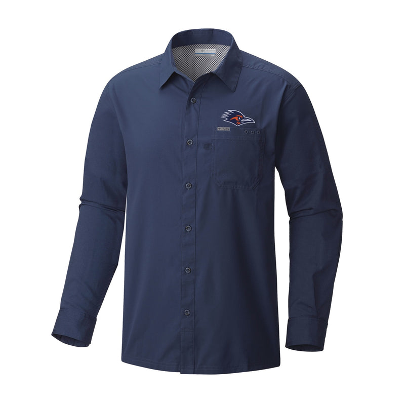 Men's Slack Tide Long Sleeve Shirt - Collegiate Navy - UTSA