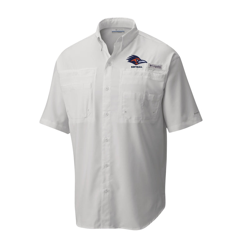 Men's Tamiami Short Sleeve Shirt - White - UTSA SOFTBALL