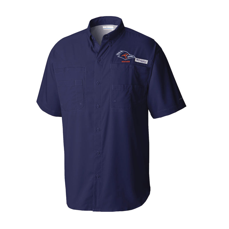 Men's Tamiami Short Sleeve Shirt - Collegiate Navy - UTSA SOCCER