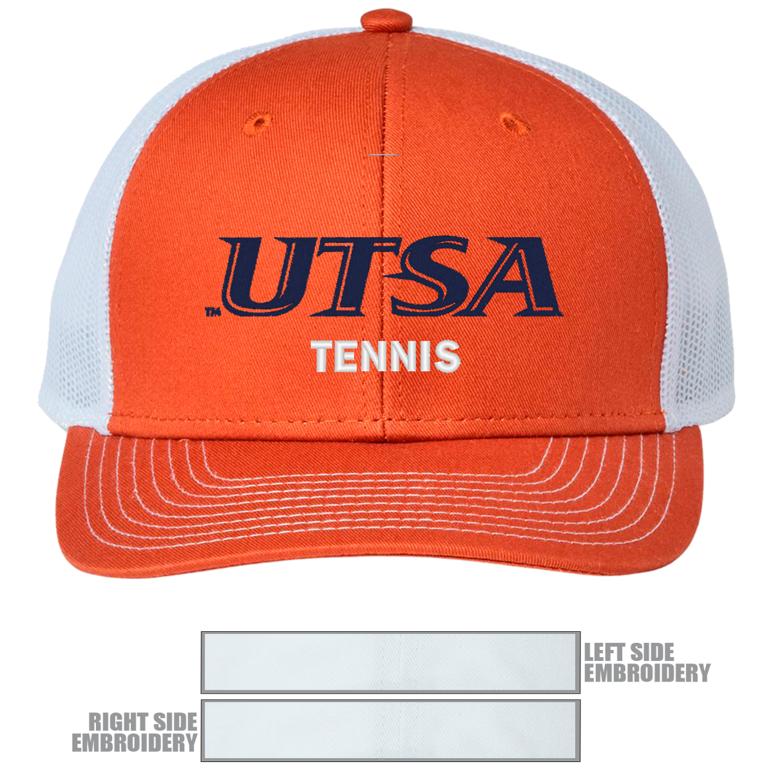 The Game Everyday Trucker Cap - Texas Orange/ White - UTSA MEN'S TENNIS
