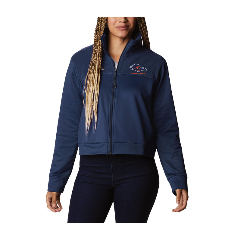 Women's Columbia River Fleece Full Zip - Collegiate Navy - UTSA WOMEN'S TRACK & FIELD