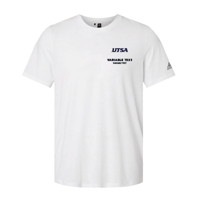 Adidas Blended T-Shirt - White - Embroidery Text Drop